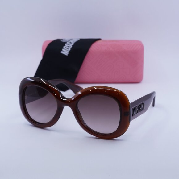 Moschino MOS162/S 009Q HA Butterfly Sunglasses - Brown - Picture 1 of 10